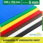 ALVAboard Lembaran Ukuran 50 x 75 Cm Tebal 5 mm - Tersedia 7 Varian Warna
