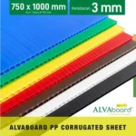ALVAboard Lembaran Ukuran 75 x 100 cm Tebal 3 mm Tersedia 7 Varian Warna