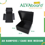ALVAboard Hampers Box Kotak Hadiah, Tempat Cake/Makanan Medium Ukuran 20 x 20 x 10 cm