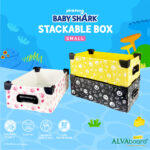 ALVAboard Pinkfong Baby Shark Stackable Box Small Ukuran 35 x 25 x 12,5 cm