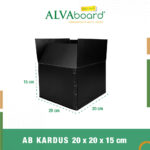 Kardus Packaging ALVAboard Box Serbaguna Ukuran 20x20x15 cm (P x L x T)