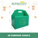 Kardus Parcel Lebaran Handle ALVAboard Hampers Idul Fitri Ukuran 30x20x32,5 cm (P x L x T)